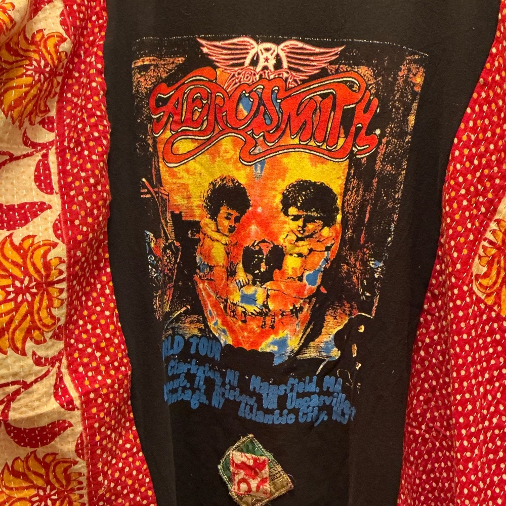 AEROSMITH Handmade Upcycled Clothing Oversized Granny D Originals - Picture 5 of 5